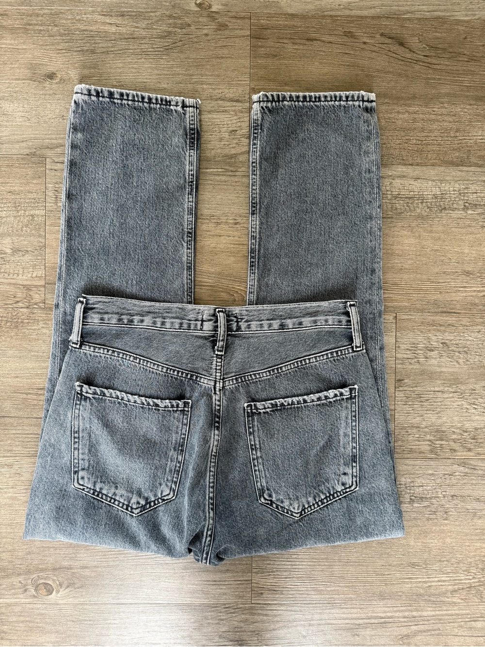 Agolde Riley high rise straight leg jeans 27 - Picture 7 of 8